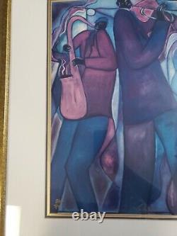 The Entertainers Marvin Posey African American Art Framed 31x27. 270/450