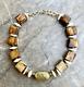 Tribal Boho Necklace Large African Ethnic Bone And Lost Wax Brass Beads