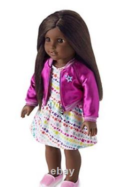 Truly Me Doll #80 with Brown Eyes, Textured Black Hair, Very Deep Skin with N