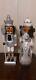 Two African American Christmas Snow Princess Nutcracker And King Silver Glitter