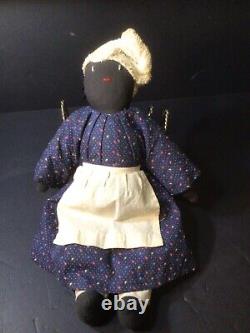Two Vintage Hand Made Folk art Dolls