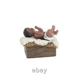 Unto Us a Child is Born African American Nativity Scene/Set (6 Pieces)