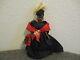 Vintage African Voodoo Queen Doll With Skeleton + Spider Purse Very Good Cond