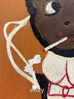 Vintage African American Black Jazz RAGTIME Music Fashion Oil Painting, BERE