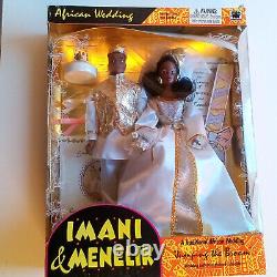 Vintage African Wedding IMANI & MENELIK Dolls 1995 Jumping the Broom OLMEC NRFB