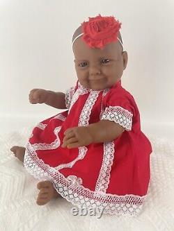 Vintage Berenguer La Newborn Moments Baby Doll Ethnic A/A Soft Full Vinyl Girl