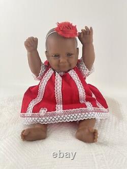 Vintage Berenguer La Newborn Moments Baby Doll Ethnic A/A Soft Full Vinyl Girl