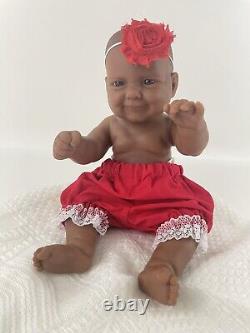 Vintage Berenguer La Newborn Moments Baby Doll Ethnic A/A Soft Full Vinyl Girl