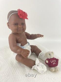 Vintage Berenguer La Newborn Moments Baby Doll Ethnic A/A Soft Full Vinyl Girl