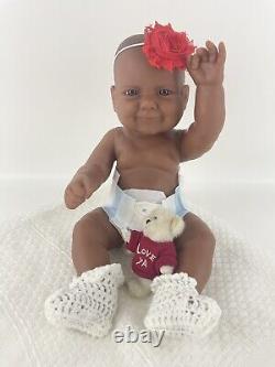 Vintage Berenguer La Newborn Moments Baby Doll Ethnic A/A Soft Full Vinyl Girl