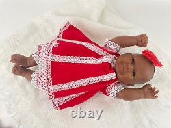 Vintage Berenguer La Newborn Moments Baby Doll Ethnic A/A Soft Full Vinyl Girl