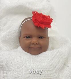 Vintage Berenguer La Newborn Moments Baby Doll Ethnic A/A Soft Full Vinyl Girl