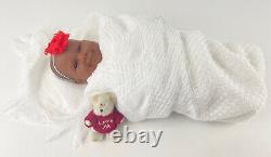 Vintage Berenguer La Newborn Moments Baby Doll Ethnic A/A Soft Full Vinyl Girl