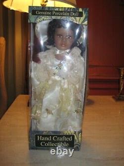 Vintage Handcrafted African American porcelain doll. BRAND NEW in ORIGINAL BOX