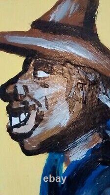 ALVIN BATISTE Peintures d'art populaire de Louisiane d'un afro-américain noir FAIRE OFFRE