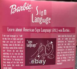 Aa Barbie Sign Language Doll Toys'r' Us Exclusive 26394 Mattel 1999 Rare Trouver