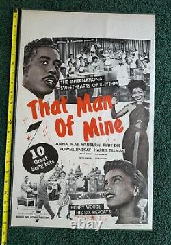 Affiche de reproduction du film de 1946 'Cet homme qui est à moi' Art Print afro-américain 20'