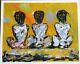 Afro-américain Grande Galerie 20x20 Enveloppé De Toile Reproduction