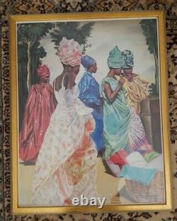 Alix Beaujour African American Framed Art Print 29 X 23 Image 27 X 21