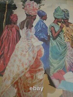 Alix Beaujour African American Framed Art Print 29 X 23 Image 27 X 21