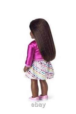 American Girl Truly Me Doll #80 Avec Les Yeux Bruns Cheveux Noirs Texturés Très Profond