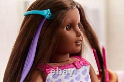 American Girl Truly Me Doll #80 Avec Les Yeux Bruns Cheveux Noirs Texturés Très Profond