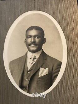 Ancienne Photo D'armoire Afro-américain Topeka Kansas Ragtime Sam Patterson