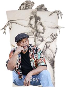 Charles Bibbs EMPREINTES Édition Limitée 20 x 26 Art Afro-Américain