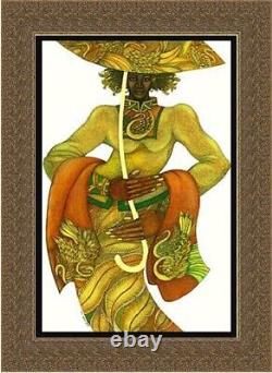 Charles Bibbs Yellow Umbrella Edition Limitée African American Art Print