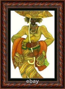 Charles Bibbs Yellow Umbrella Edition Limitée African American Art Print