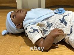 Chérissez les poupées Reborn Baby Boy Doll Milo 22 5lb 4oz Afro-américain Ethnic Uk