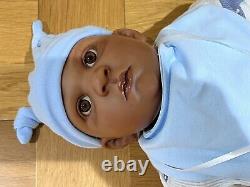 Chérissez les poupées Reborn Baby Boy Doll Milo 22 5lb 4oz Afro-américain Ethnic Uk