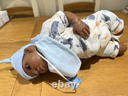 Chérissez les poupées Reborn Baby Boy Doll Milo 22 5lb 4oz Afro-américain Ethnic Uk