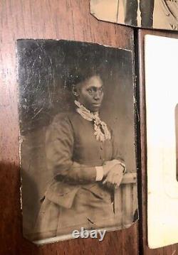 Collecte De L'antique Des Années 1800 Américaine Africaine / Photos Black Tintype 1860 +