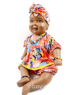 Collier D'habillement Traditionnel De Porcelaine Africaine Doll 30cm