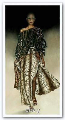 Défilé de mode Giclee Consuelo Gamboa African American Art Print 18x36