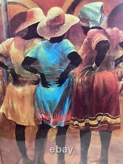 Écoutez les os de la hanche, Paul Goodnight, impression encadrée afro-américaine de 1982, 34X29.