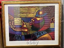 Édition limitée Larry Poncho Brown Lithographie d'art afro-américain 97/900