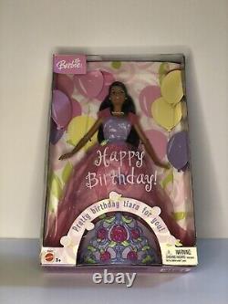 Édition spéciale Happy Birthday Barbie avec tiare AA Rare B5833 de Mattel 2003