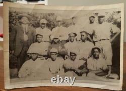 Équipe de baseball afro-américaine vintage de la Ligue noire photo d'uniforme de l'histoire des Noirs