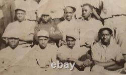 Équipe de baseball afro-américaine vintage de la Ligue noire photo d'uniforme de l'histoire des Noirs