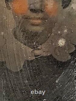 Guerre Civile Era-9ème Plaque Ambrotype Mixte Lumière Afro-américaine Noire Femme