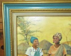 Joan Simpson - Peinture en giclée sur toile de grande taille représentant des personnes afro-américaines