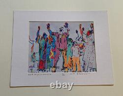 Kevin Willis African American Art Hand High For Freedom Social Justice Signé