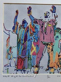 Kevin Willis African American Art Hand High For Freedom Social Justice Signé