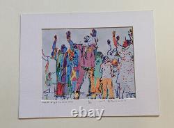 Kevin Willis African American Art Hand High For Freedom Social Justice Signé