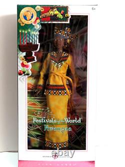 Kwanzaa Barbie Doll, Festivals Du Monde (dotw), 2006 Mattel J0945, Nfrb