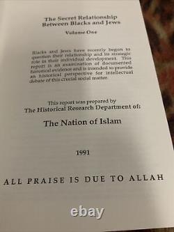 La relation secrète entre les Noirs et les Juifs : La Nation de l'Islam Vol 1, 1ère édition