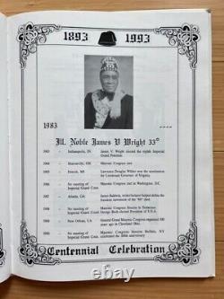 Les Shriners afro-américains 1893-1993 Histoire de l'Ordre maçonnique de Chicago A. E. A. O. N. M. S