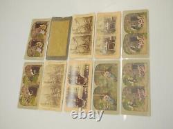 Lot de 10 cartes photographiques STEREOVIEW antiques RARES d'Afro-Américains